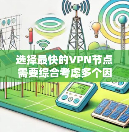 选择最快的VPN节点需要综合考虑多个因素，以下是逐步的解决方案
