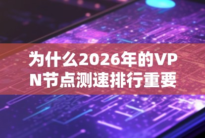 为什么2026年的VPN节点测速排行重要? 为什么2026年的VPN节点测速排行重要?