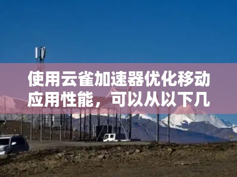 使用云雀加速器优化移动应用性能，可以从以下几个方面入手